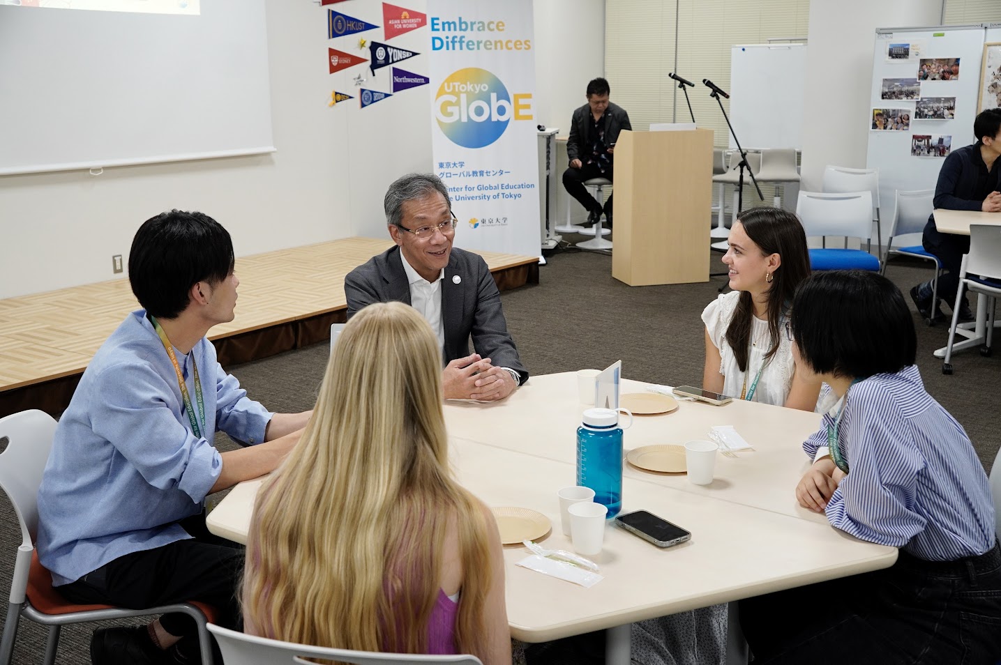 President Teruo Fujii at the welcome party