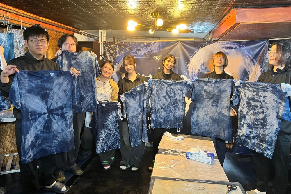 Traditional indigo dyeing experience
